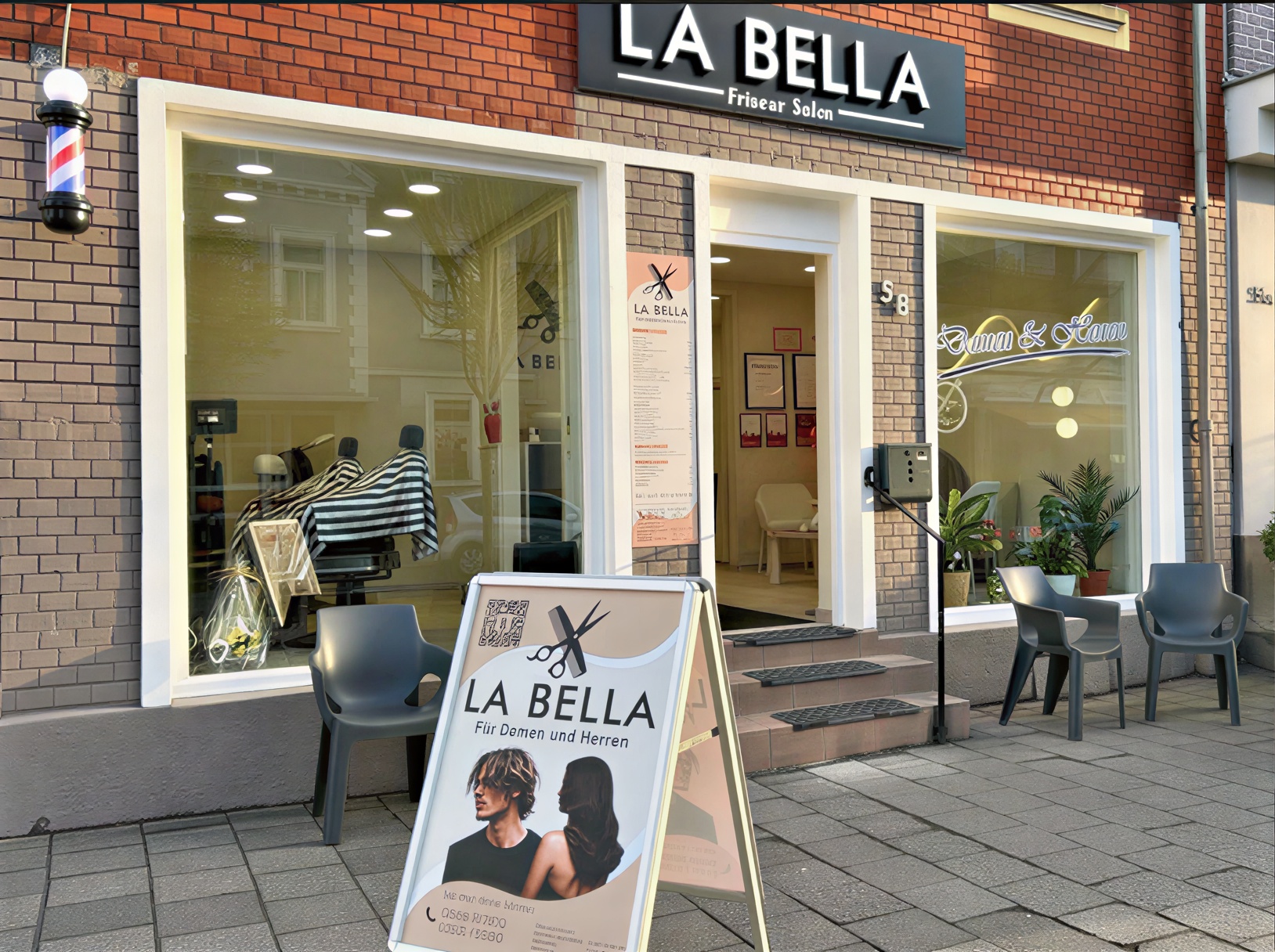 LA BELLA Friseursalon Inneneinrichtung